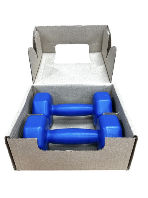 Гантелі для фітнесу композитні в пластику 2*1 кг Вишневе - фото 9