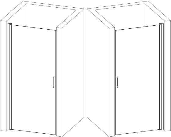 Душові двері PROSNA 80FS BRAVO (1уп.) Тернополь