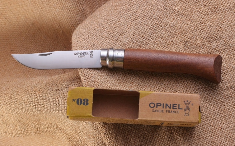 Туристичний Ніж Opinel Inox Lux Walnut No8 VRI Горіх (000648/002022) Нововолинськ - фото 2