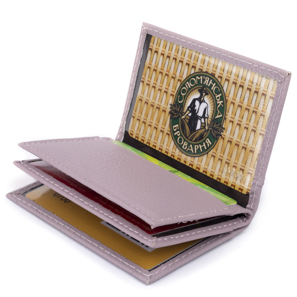 Визитница-книжка ST Leather 19216 Лиловая Киев - изображение 7