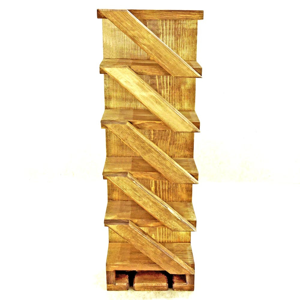 Настінна винна полиця "Хасімото" сієна Миколаїв - фото 1