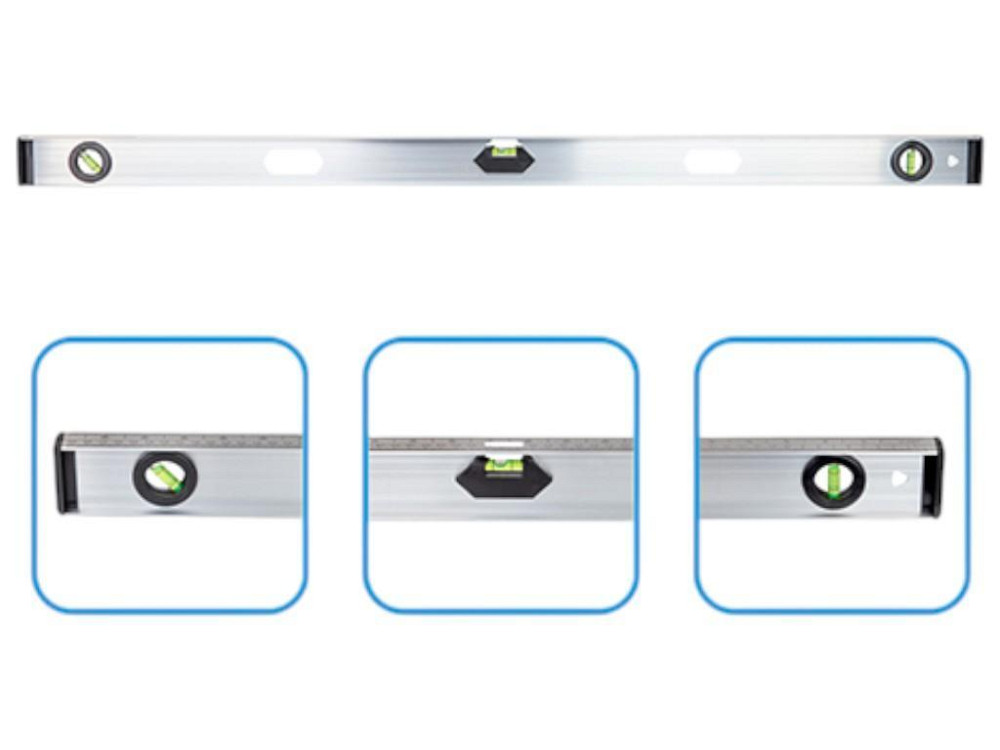 Рівень будівельний 100см, 3 капсули 2 ручки Alloid Харків - фото 2