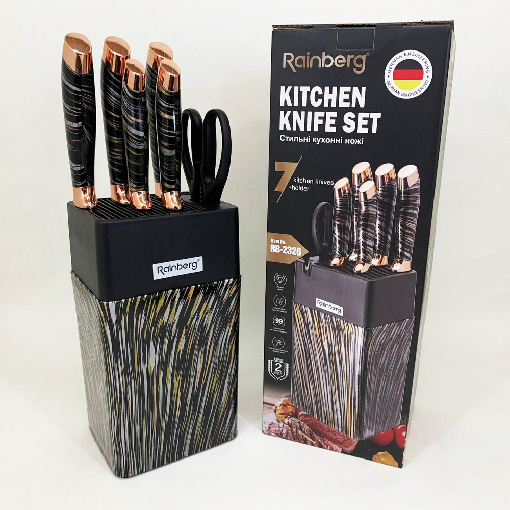 Набір ножів для кулінарних завдань, Набір ножів кухонних сталь Топ кращих для кухні XB-32 Івано-Франківськ - фото 3