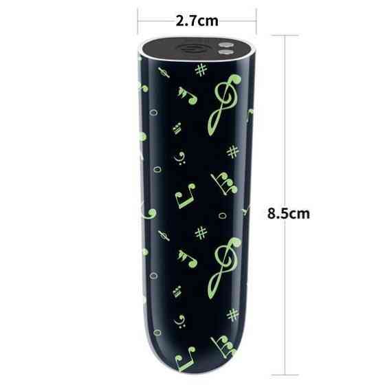 Вібропуля - Rechargeable Glow-in-the-dark Music Massager Sex Aura Київ
