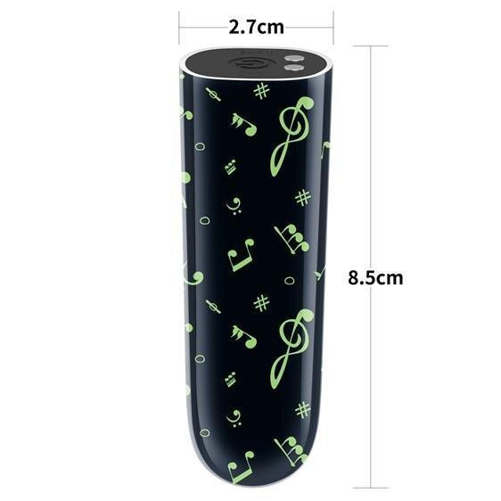 Вібропуля - Rechargeable Glow-in-the-dark Music Massager Sex Aura Київ - фото 3