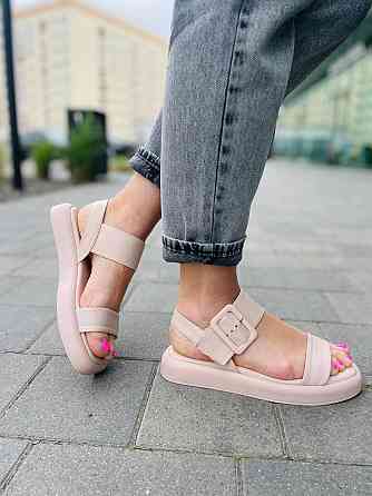 teona Стильні босоніжки жіночі літні пудрові TEONA 286, натуральна шкіра р. 36-39 Коломия