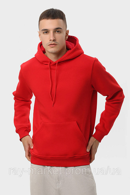 Худи мужское базовое утепленное RAY BASIC красное (U0401M-Red) XXL Киев - изображение 1