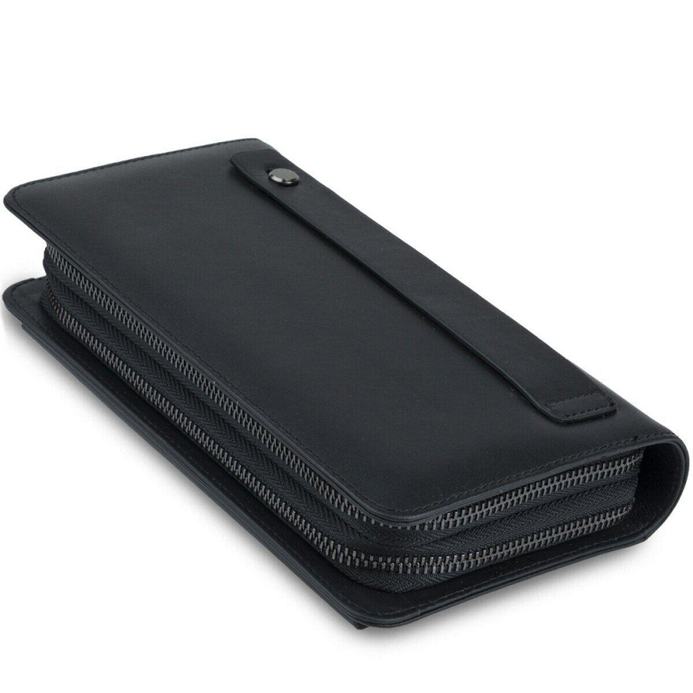 Клатч мужской из натуральной кожи Vintage 14833 Черный Киев - изображение 10