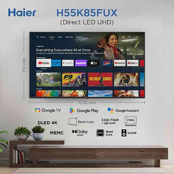 LED-телевізор Haier H55K85FUX (7133341) Київ
