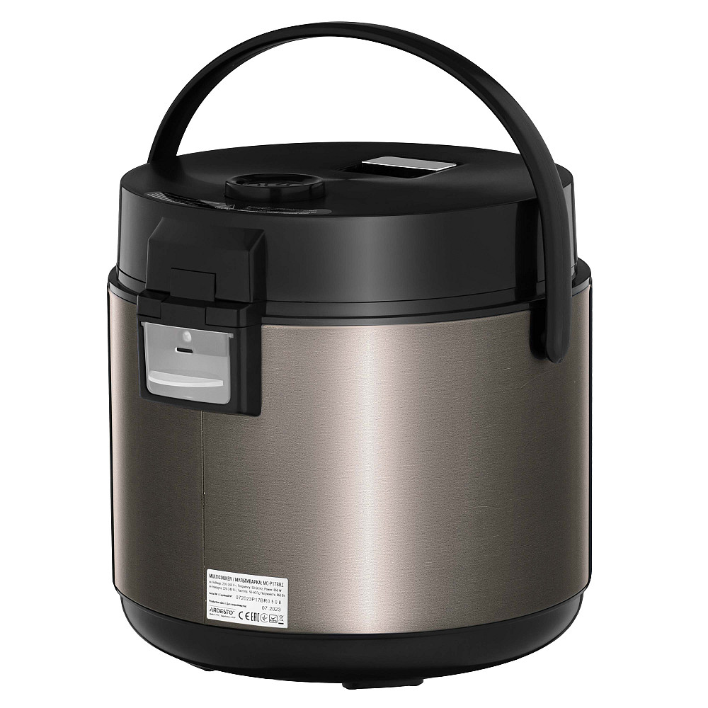 Мультиварка ARDESTO, 860Вт, чаша-5л, електронне керув., метал/пластик, бронзовий Киев - изображение 6