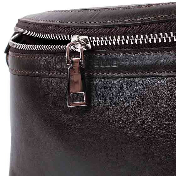 Стильная бананка для мужчин из натуральной кожи GRANDE PELLE 22814 Коричневый Киев