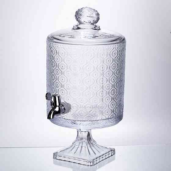 Лимонадниця Lace 4.5л з краном HP-19-287 лимонадник для напоїв диспенсер прозорий глек Коломия