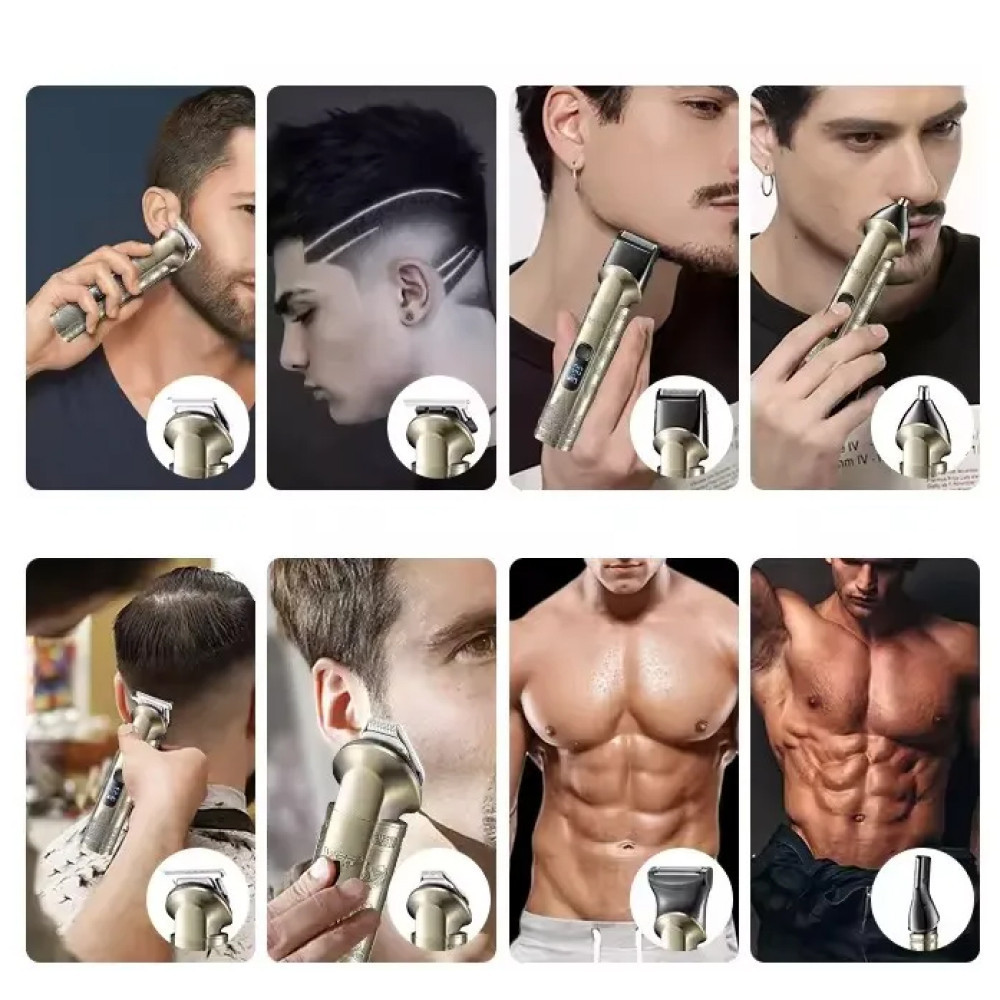 Аккумуляторная машинка для стрижки 8в1,с LED дисплеем,VGR V 110 SBR Киев - изображение 4