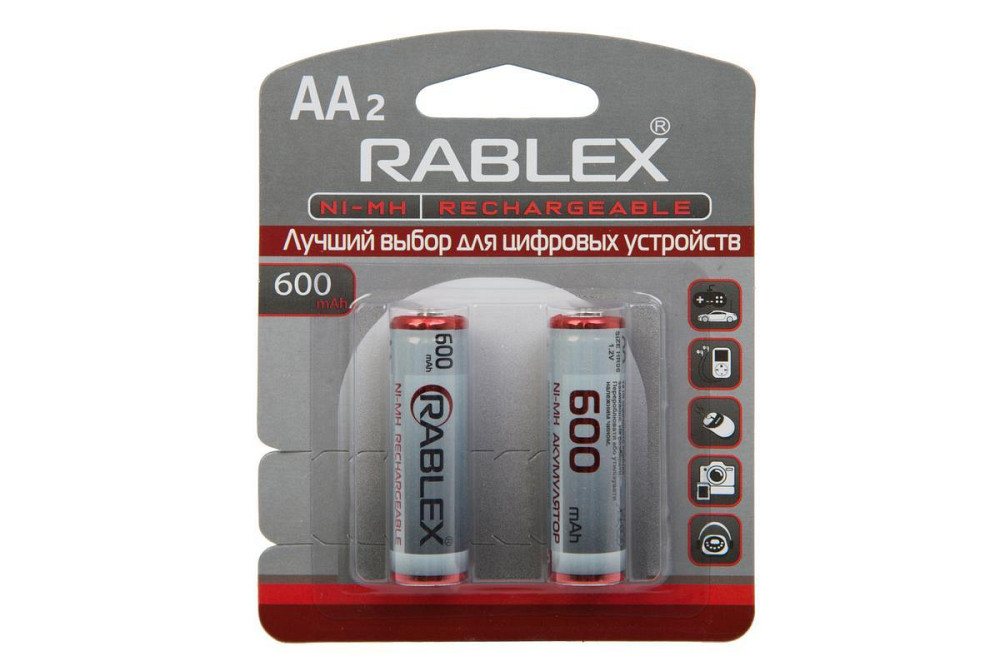 Акумулятор Rablex HR6/AA Ni-MH 600mAh 1.2V 1 шт. Дніпро - фото 2