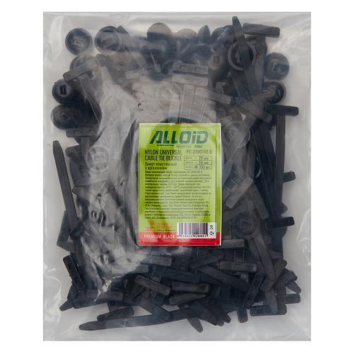 Пластиковий хомут з кріпленням Alloid 20х90 мм, 100 шт, чорний Харків - фото 5