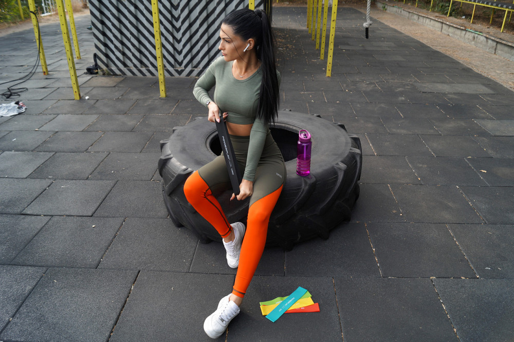 Резинки для фітнесу йогі пілатесу набір PowerPlay 4113 Mini Power Band Set Київ - фото 10