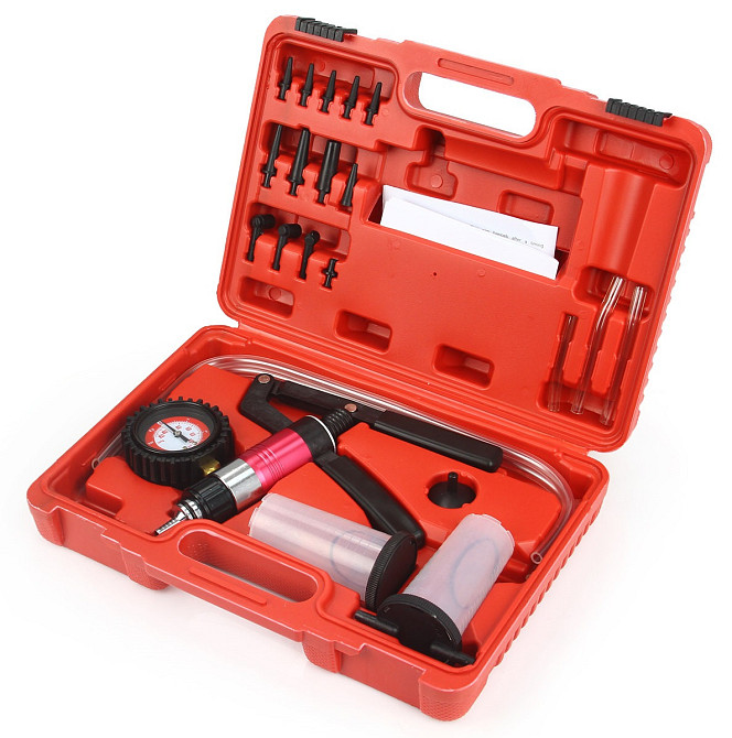 Вакуумный насос ручной с манометром для прокачки и вакуума 21 элемент Mar-Pol (M57698) Нововолынск - изображение 2