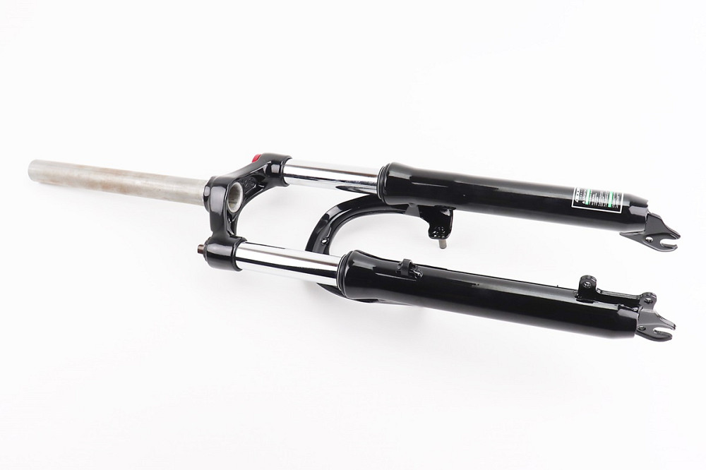 Вилка 24" амортизаційна, без різьби 1-1/8" (28,6мм), шток 260мм, з ходом 70мм, V/Disk-brake, Lockout, чорна LJ-536M Київ - фото 2