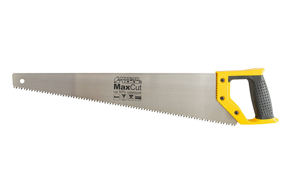 Ножівка столярна MASTERTOOL 4TPI MAX CUT 500 мм загартований зуб 2-D заточування поліроване 14-2650 Коломыя - изображение 4