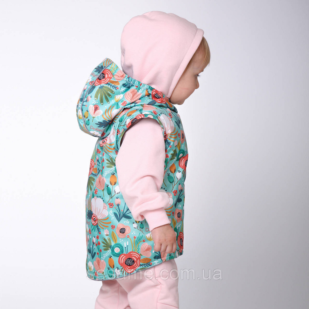 Дитяча Куртка-жилетка 2 в 1 демісезонна Казкові квіти Харків - фото 7