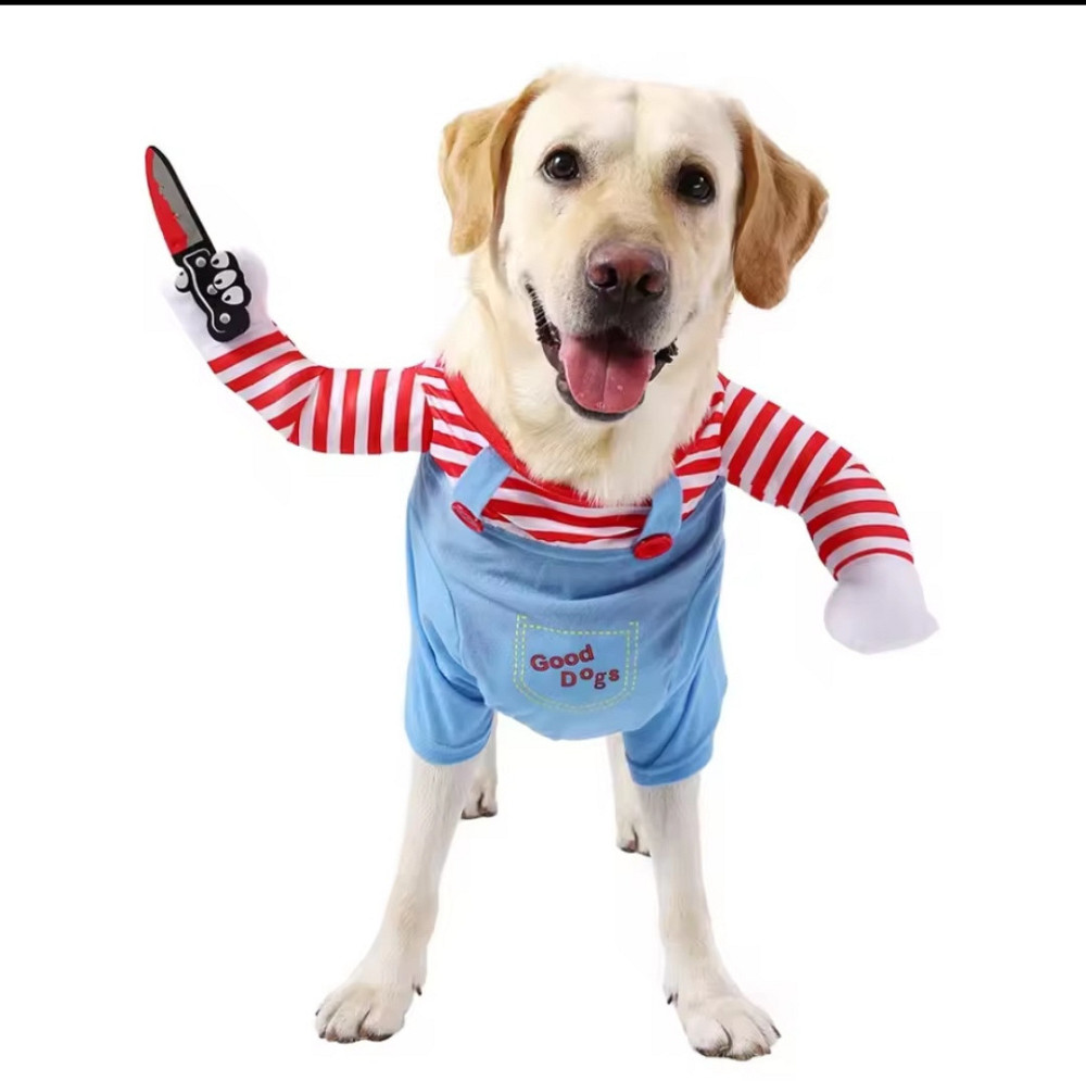 Костюм для собак Чакі ХL на Хелловін різнокольоровий Київ - фото 2