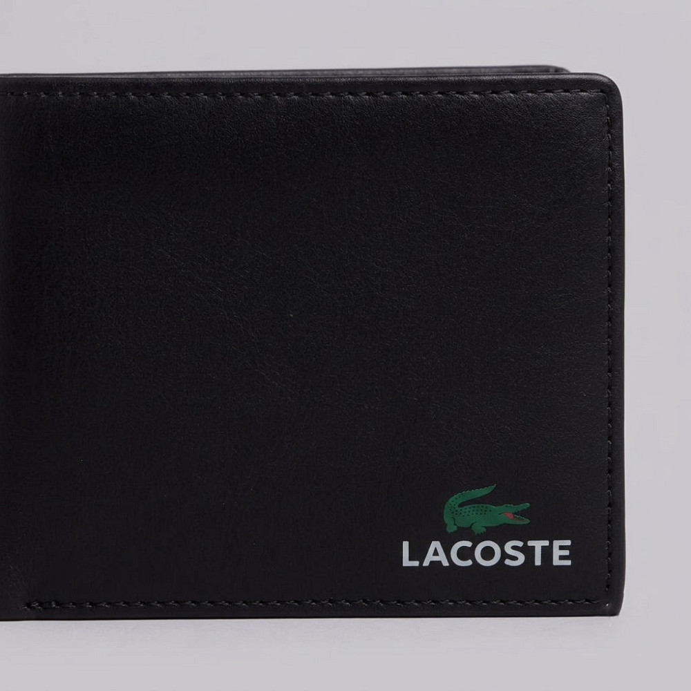 Мужской кожаный небольшой кошелек Lacoste (1722-1) Киев - изображение 5