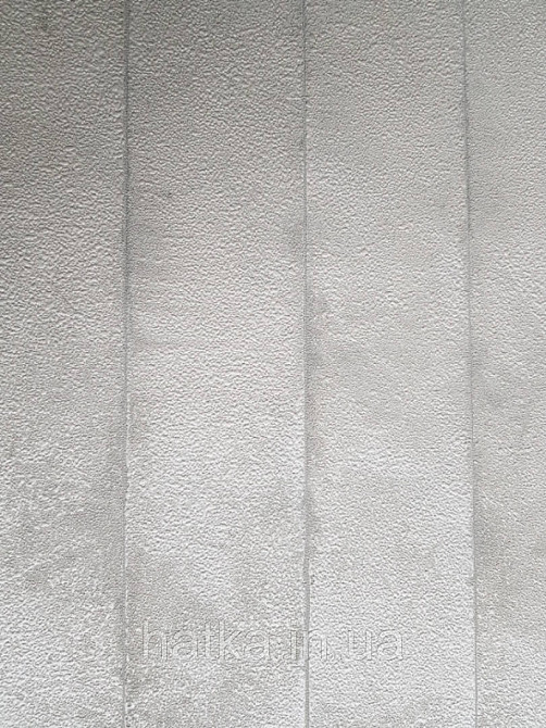 Обои виниловые на флизелине Marburg Atelier 31401 метровые лофт полосы под металл светло серые белые серебро Киев - изображение 1