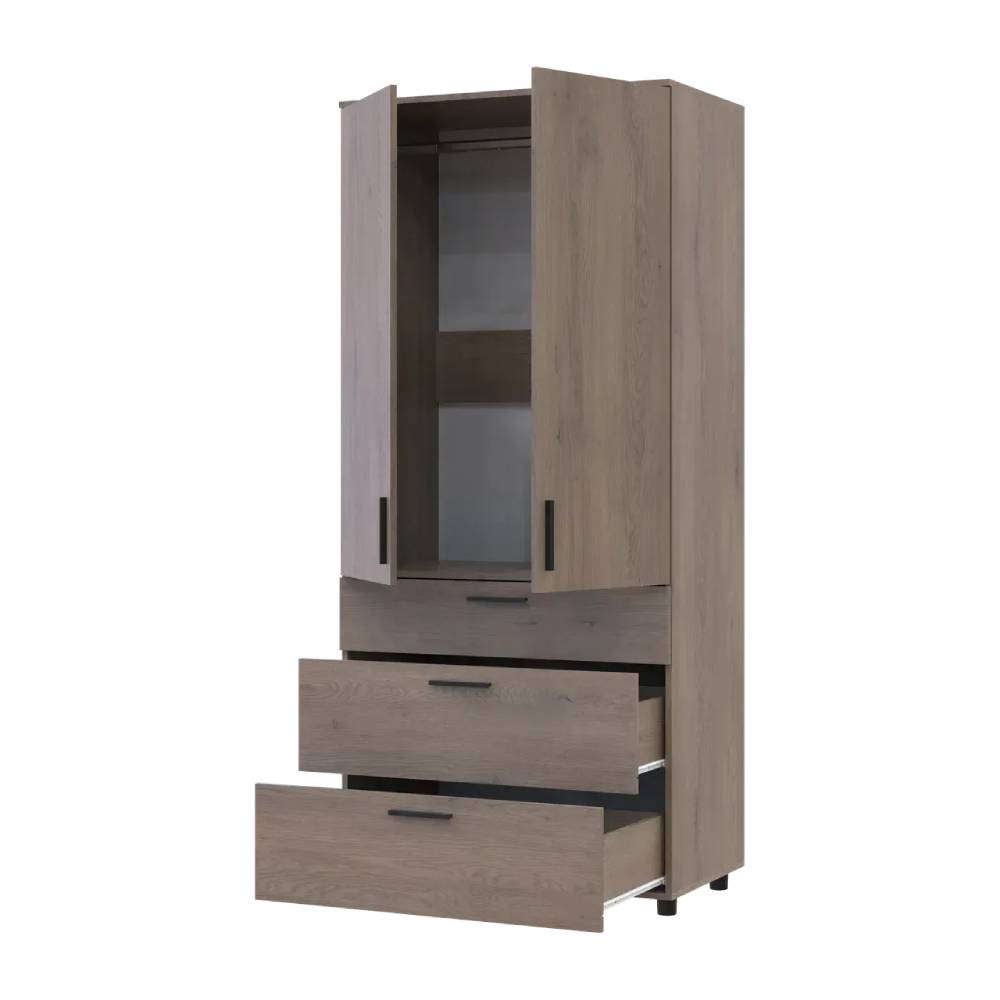 Шафа для одягу Doros Торн Кремона Канноло 2 ДСП/3Ш (штанга) 90х51.6х200 (DRS-012017) Дніпро - фото 2