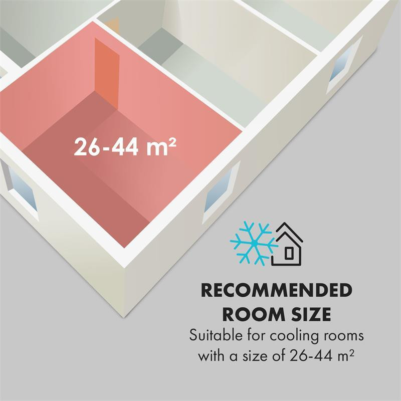 Мобильный кондиционер Metrobreeze Miami 9000BTU/2,6 кВт 950 Вт Черный Черный (Германия, читать описание) Ровно - изображение 4