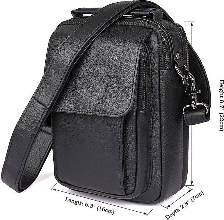 Сумка мужская Vintage 14518 Черная Киев - изображение 7