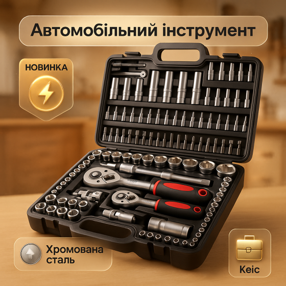 Набір ударних головок для ремонту авто, Хороший набір ключів для авто ключів роботи з CY-55 Львів