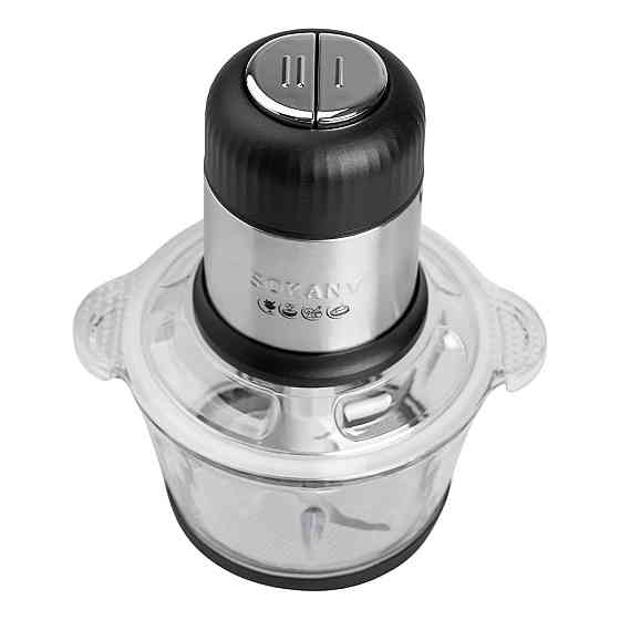 Sokany Чопер подрібнювач 800 Вт 4 леза з чашею на 1,5 літри м'ясорубка Sokany SK-7025A Коломия