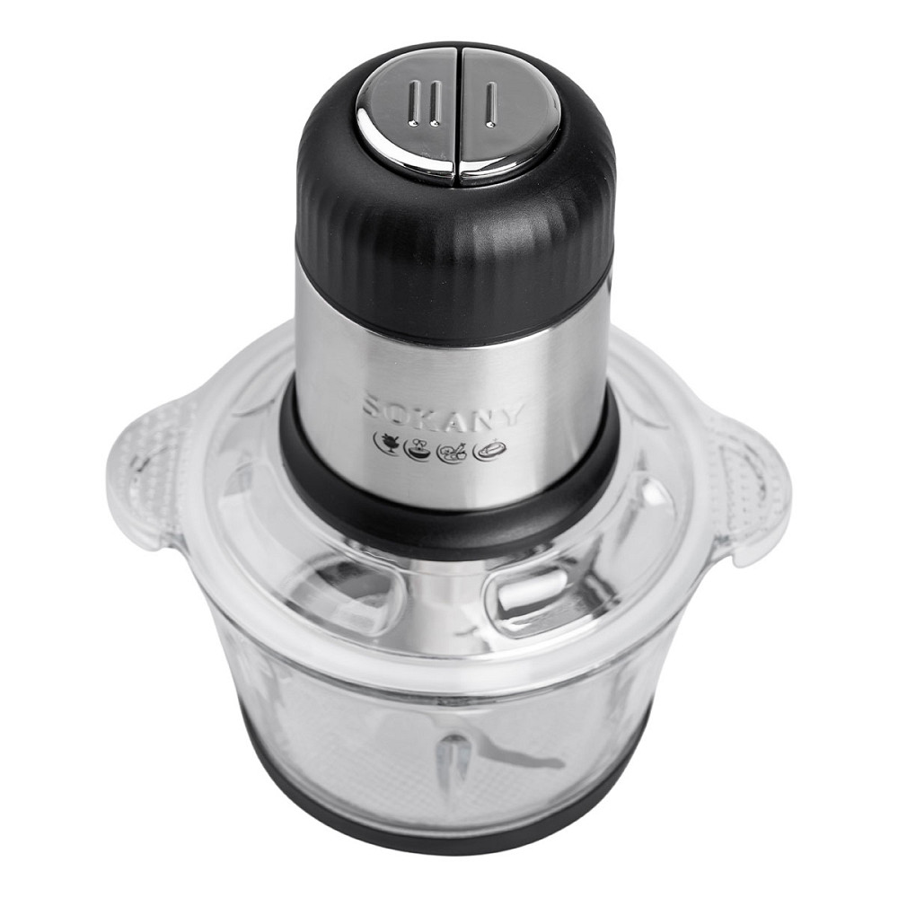 Sokany Чопер подрібнювач 800 Вт 4 леза з чашею на 1,5 літри м'ясорубка Sokany SK-7025A Коломия - фото 4