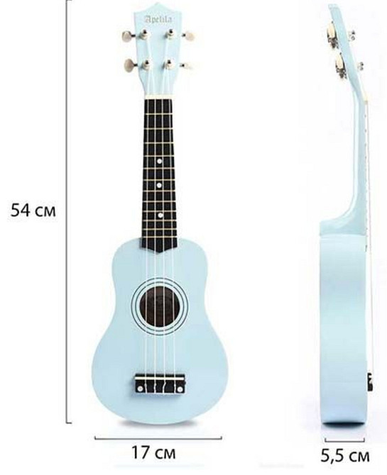 Укулеле сопрано(гавайская гитара) APELILA (21 дюйм - 54 см) Харьков - изображение 3