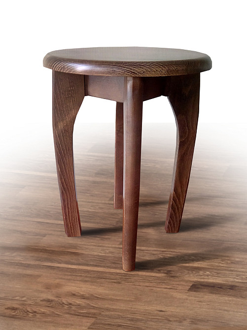 Табурет обідній КРУГЛИЙ, горіх Киев - изображение 1