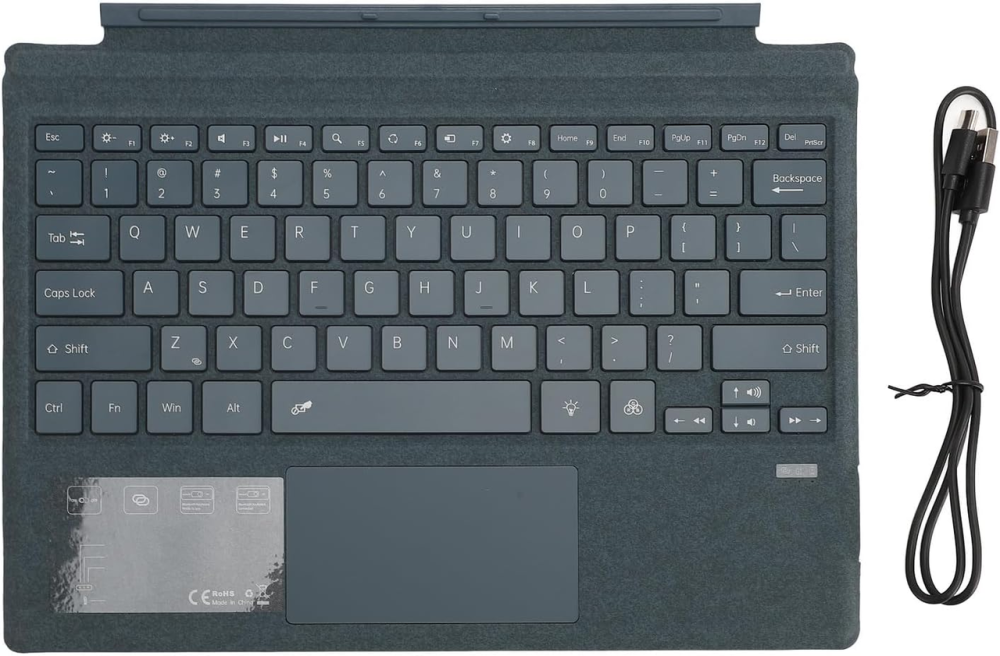 Магнитная клавиатура BT с RGB-подсветкой и трекпадом для планшетов Surface Pro 8/9/X/10/11, для профессионального офиса Киев - изображение 7
