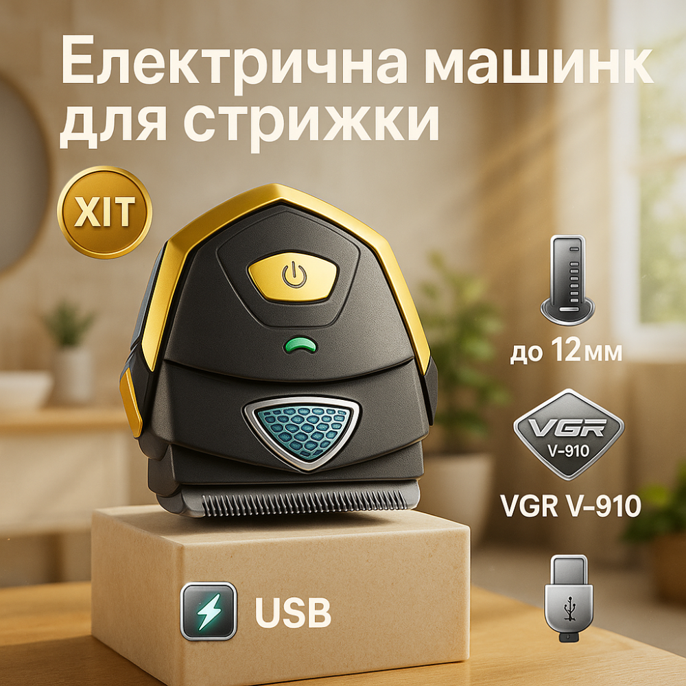 Набір машинок для стрижки VGR V-910, Машинка для стрижки волосся з мотором Машинка підстригання EB-18 Львів - фото 15