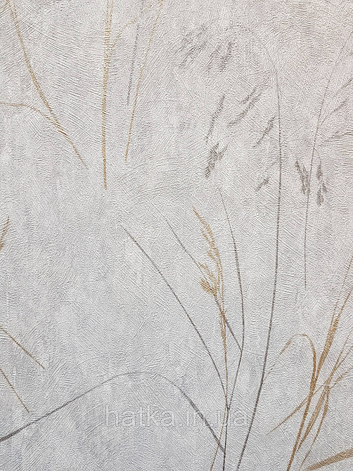 Шпалери метрові вінілові на флізеліні Sintra Vila прованс польові квіти рослини темно-сірі золотисті 533253 Київ - фото 2