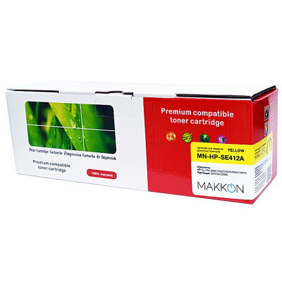 Картридж Makkon HP CLJP CE412A (305A) (SE412A) 2.6k yellow (MN-HP-SE412A) Вінниця - фото 1