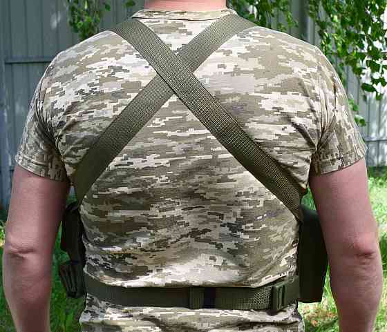 Жилет розвантажувальний з сумкою для скидання магазинів Novator G-4 Khaki Київ