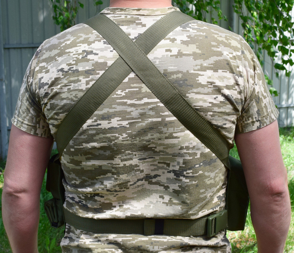 Жилет розвантажувальний з сумкою для скидання магазинів Novator G-4 Khaki Київ - фото 6