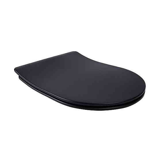Сидіння для унітаза Qtap (Robin, Scorpio) з мікроліфтом Slim QT99U184UF450MB Київ