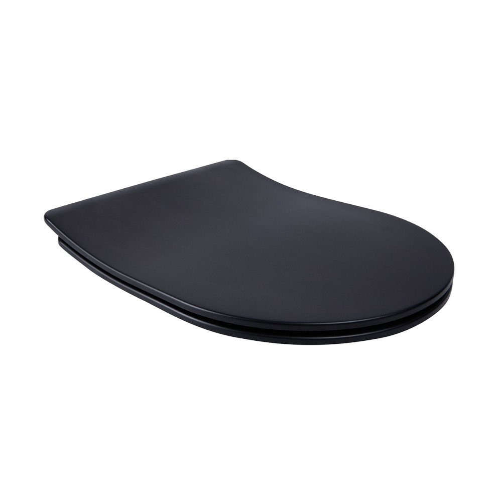 Сидіння для унітаза Qtap (Robin, Scorpio) з мікроліфтом Slim QT99U184UF450MB Київ - фото 1