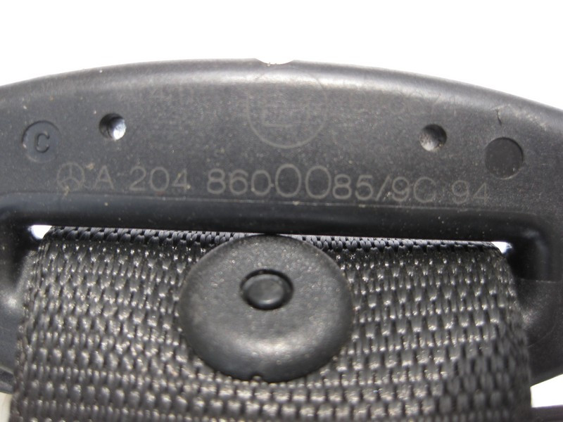 Mercedes-Benz  A2048600085 9C94 Ремінь безпеки задній центральний чорний С-Class W204 Одеса - фото 3