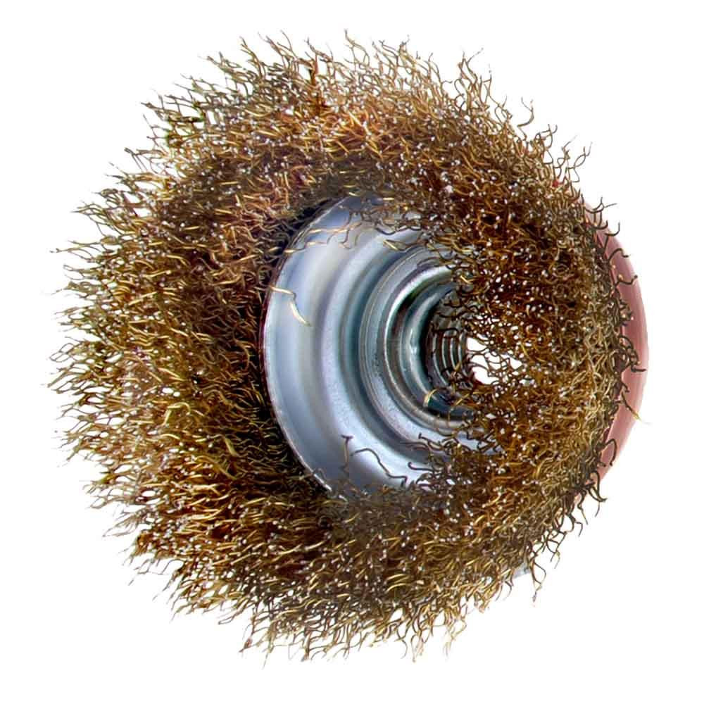 Щітка дротяна чашоподібна Ø65мм М14×2мм (латунированная) SIGMA (9014061) Рівне - фото 4