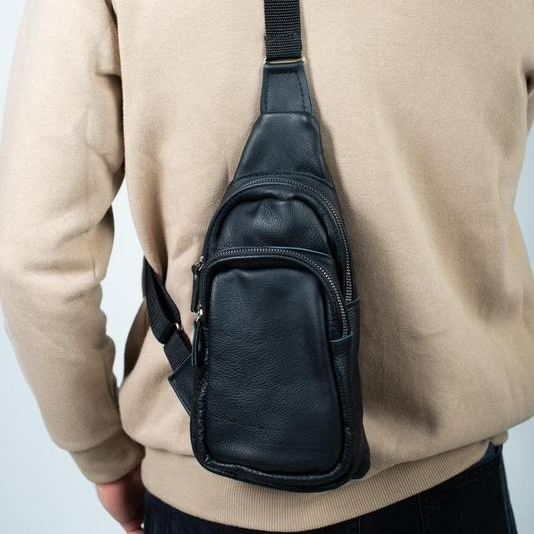 Сумка мішок через плече чоловіча, Чоловіча сумка через плече містка ділова крос-боді MI-54 Львів - фото 4
