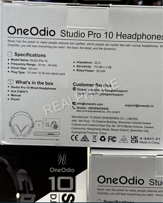 Наушники Гарнитура: Oneodio Studio Pro 10 DJ Headphones. Харьков - изображение 3