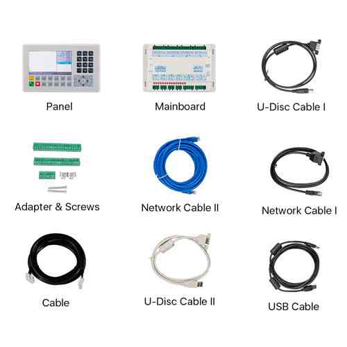 Контроллер Ruida RDC6445S для CO2 лазерного станка — система управления 4 оси, USB, LAN, дисплей 5