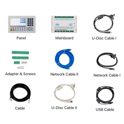 Контроллер Ruida RDC6445S для CO2 лазерного станка — система управления 4 оси, USB, LAN, дисплей 5