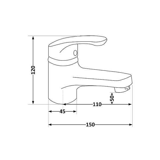 Смеситель для раковины Brinex 36W 001 Киев